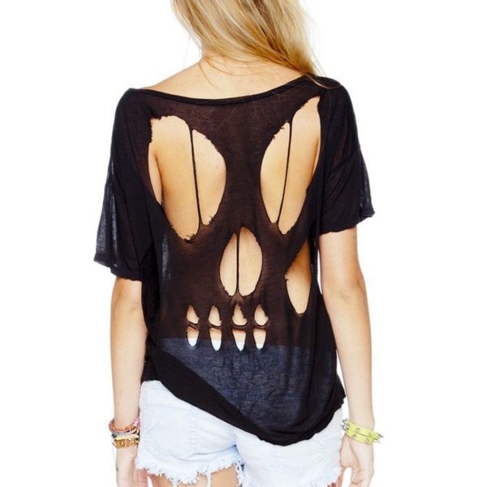 Brandy Melville Skull Tee